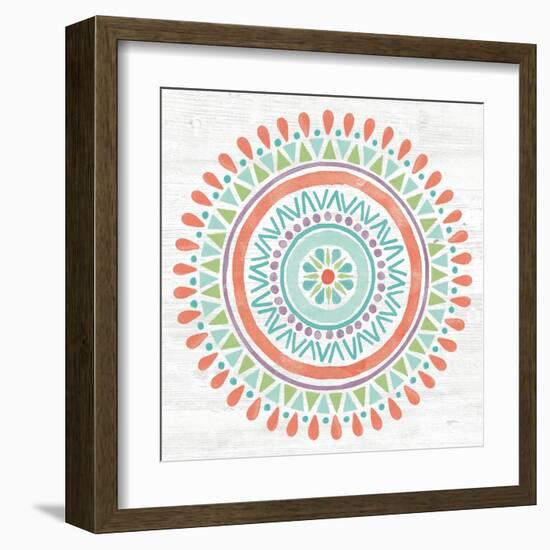 Lovely Llamas Mandala I-Mary Urban-Framed Art Print