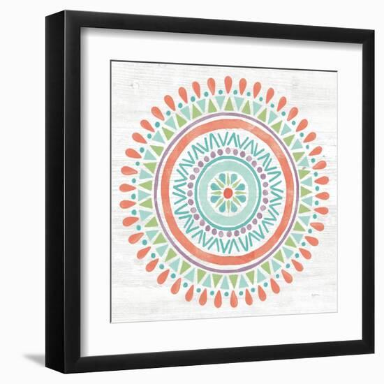 Lovely Llamas Mandala I-Mary Urban-Framed Art Print