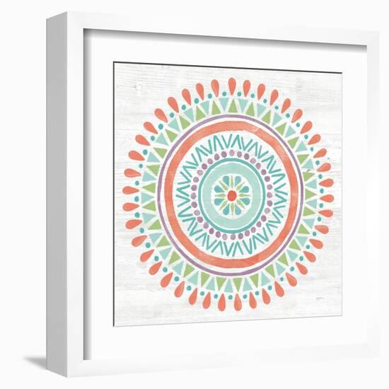 Lovely Llamas Mandala I-Mary Urban-Framed Art Print