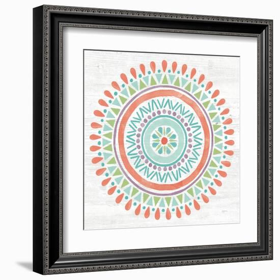 Lovely Llamas Mandala I-Mary Urban-Framed Art Print