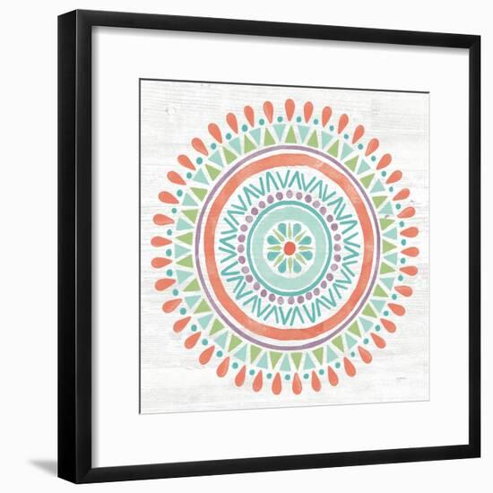 Lovely Llamas Mandala I-Mary Urban-Framed Art Print