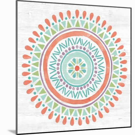 Lovely Llamas Mandala I-Mary Urban-Mounted Art Print