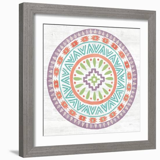 Lovely Llamas Mandala II-Mary Urban-Framed Art Print