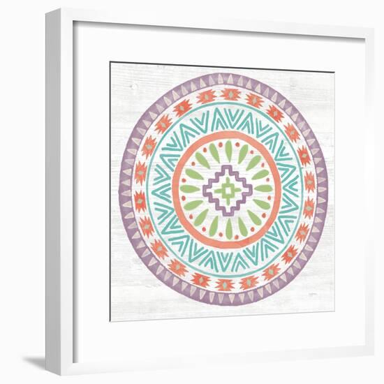 Lovely Llamas Mandala II-Mary Urban-Framed Art Print