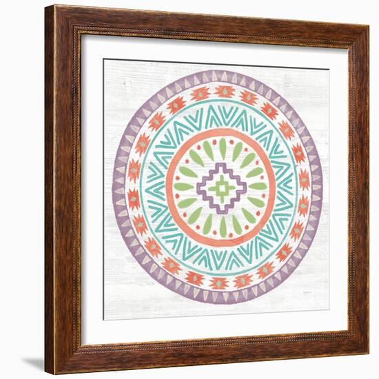 Lovely Llamas Mandala II-Mary Urban-Framed Art Print