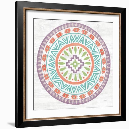 Lovely Llamas Mandala II-Mary Urban-Framed Art Print