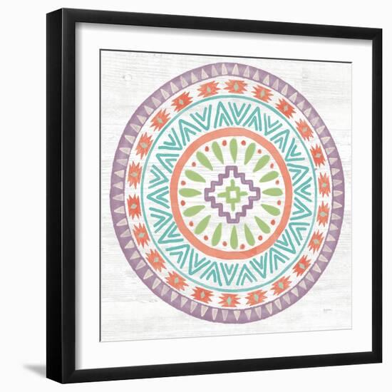 Lovely Llamas Mandala II-Mary Urban-Framed Art Print