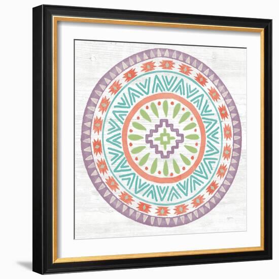 Lovely Llamas Mandala II-Mary Urban-Framed Art Print