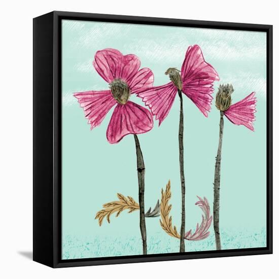 Lovely Poppies Print-Cody Alice Moore-Framed Stretched Canvas