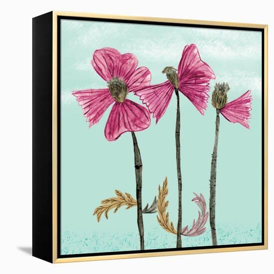 Lovely Poppies Print-Cody Alice Moore-Framed Stretched Canvas