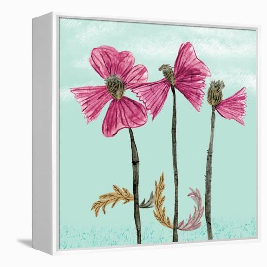 Lovely Poppies Print-Cody Alice Moore-Framed Stretched Canvas