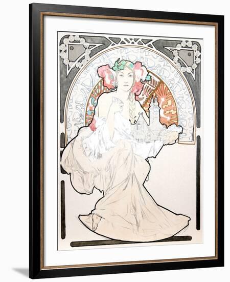 Lovely Protector-Alphonse Mucha-Framed Collectable Print