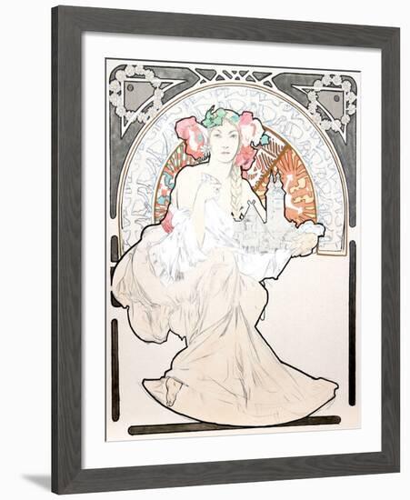 Lovely Protector-Alphonse Mucha-Framed Collectable Print