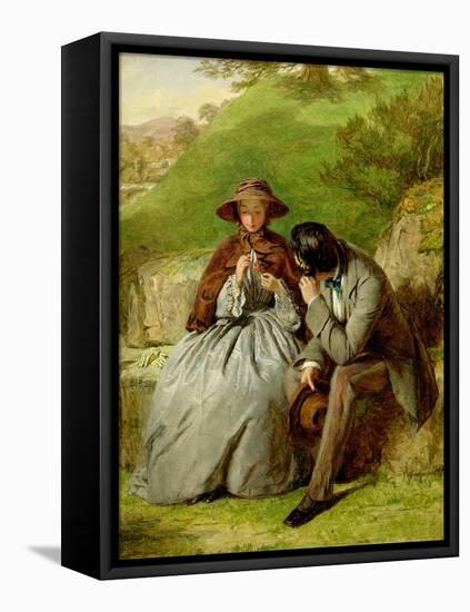 Lovers, 1855 (Oil on Board)-William Powell Frith-Framed Premier Image Canvas