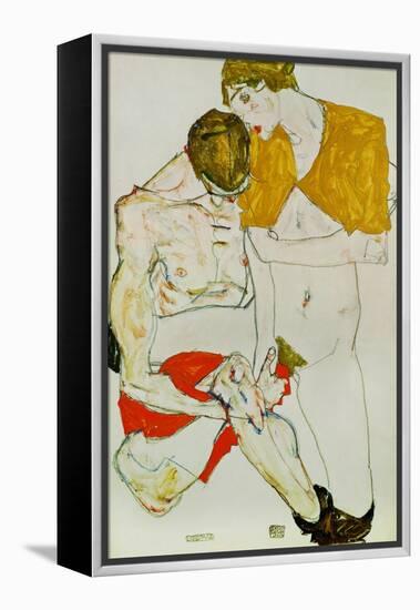 Lovers, 1913-Egon Schiele-Framed Premier Image Canvas