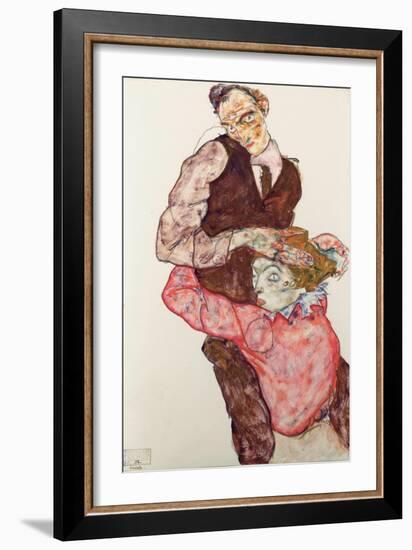 Lovers, 1914-1915-Egon Schiele-Framed Giclee Print
