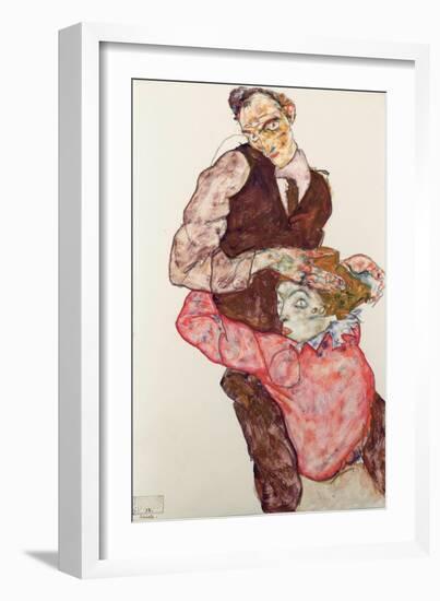 Lovers, 1914-1915-Egon Schiele-Framed Giclee Print