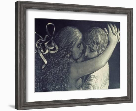 Lovers, 1976-Evelyn Williams-Framed Giclee Print
