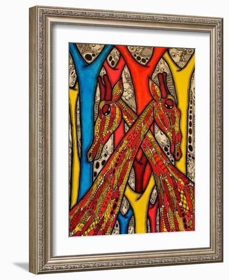 Lovers, 2013-Muktair Oladoja-Framed Giclee Print