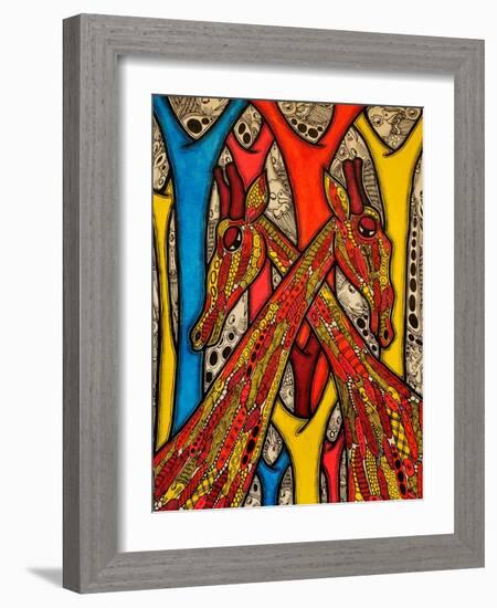 Lovers, 2013-Muktair Oladoja-Framed Giclee Print