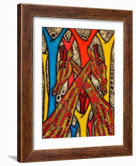 Lovers, 2013-Muktair Oladoja-Framed Giclee Print