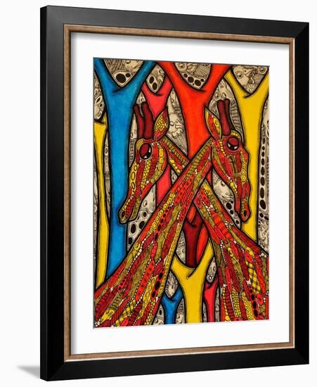 Lovers, 2013-Muktair Oladoja-Framed Giclee Print