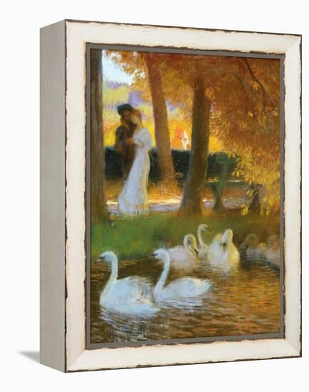 Lovers and Swans-Gaston Latouche-Framed Premier Image Canvas