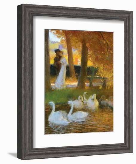 Lovers and Swans-Gaston Latouche-Framed Giclee Print