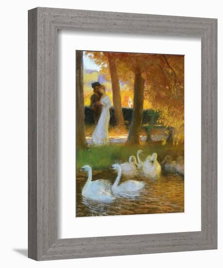 Lovers and Swans-Gaston Latouche-Framed Giclee Print