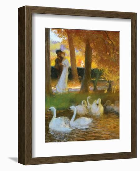 Lovers and Swans-Gaston Latouche-Framed Giclee Print