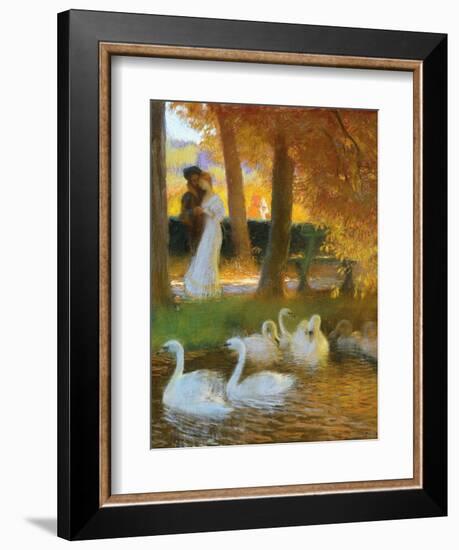 Lovers and Swans-Gaston Latouche-Framed Giclee Print