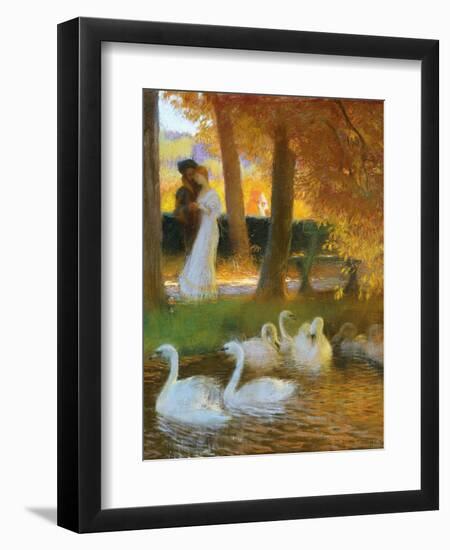 Lovers and Swans-Gaston Latouche-Framed Giclee Print