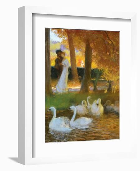 Lovers and Swans-Gaston Latouche-Framed Giclee Print