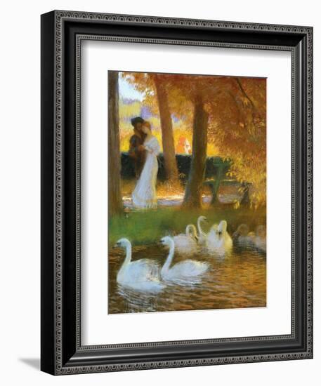 Lovers and Swans-Gaston Latouche-Framed Giclee Print