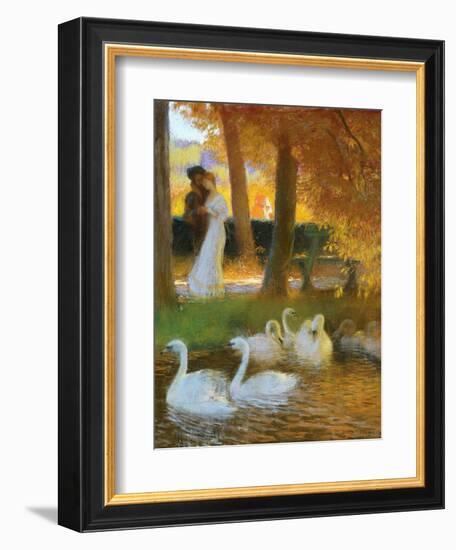 Lovers and Swans-Gaston Latouche-Framed Giclee Print