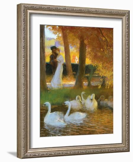 Lovers and Swans-Gaston Latouche-Framed Giclee Print