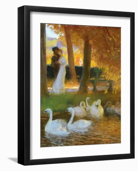 Lovers and Swans-Gaston Latouche-Framed Giclee Print