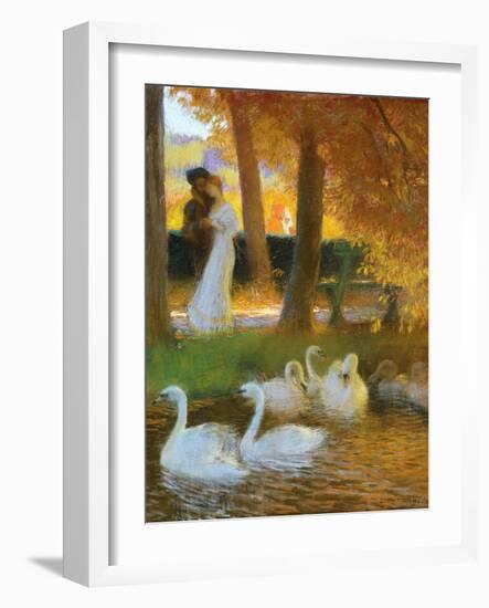 Lovers and Swans-Gaston Latouche-Framed Giclee Print