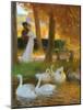 Lovers and Swans-Gaston Latouche-Mounted Giclee Print