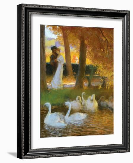 Lovers and Swans-Gaston Latouche-Framed Giclee Print