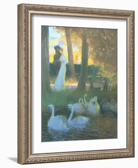 Lovers and Swans-Gaston Latouche-Framed Giclee Print