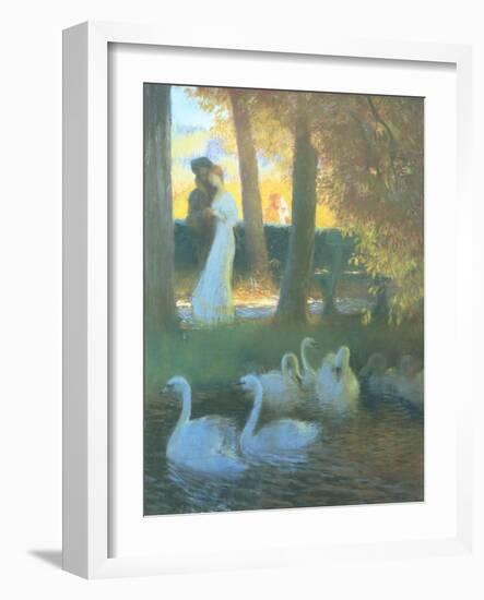 Lovers and Swans-Gaston Latouche-Framed Giclee Print