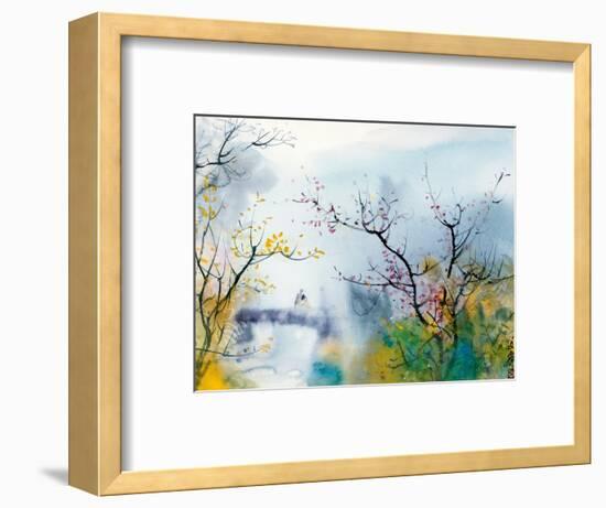 Lovers at Chi Tou-Chi Wen-Framed Premium Giclee Print