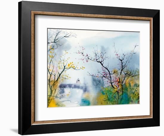 Lovers at Chi Tou-Chi Wen-Framed Premium Giclee Print