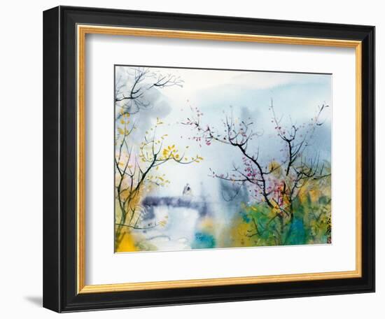 Lovers at Chi Tou-Chi Wen-Framed Premium Giclee Print