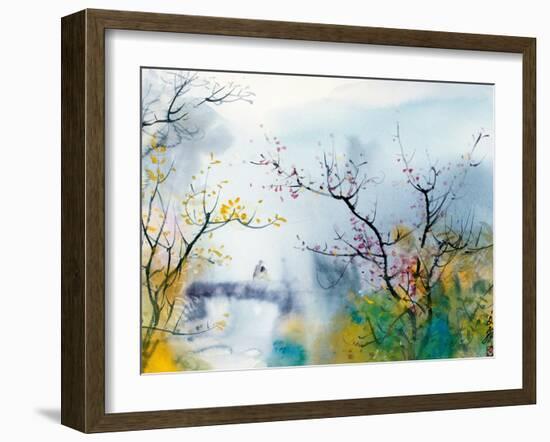 Lovers at Chi Tou-Chi Wen-Framed Giclee Print