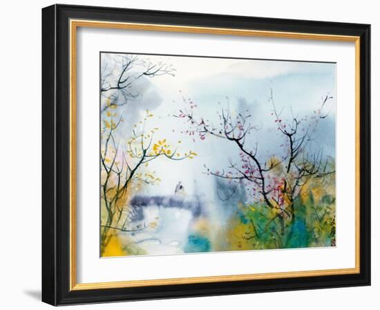 Lovers at Chi Tou-Chi Wen-Framed Giclee Print