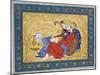 Lovers Embracing and Drinking Wine, India-null-Mounted Giclee Print