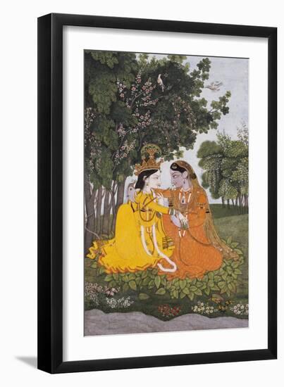 Lovers in a Forest, circa 1800-null-Framed Giclee Print