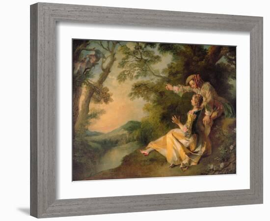 Lovers in a Landscape-Nicolas Lancret-Framed Giclee Print